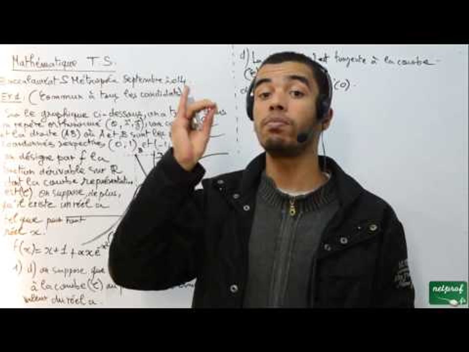 Terminale S, Baccalauréat mathématiques, Métropole 2014 septembre, part 02