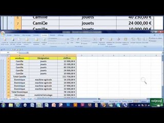 31 - Insérer des sous-totaux avec Excel