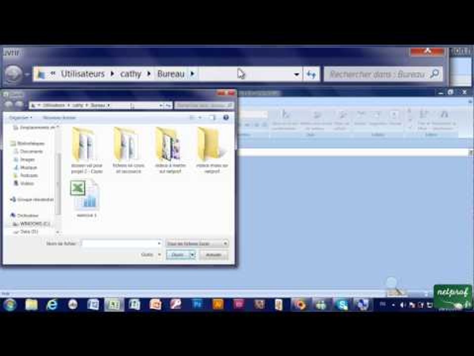 2 - Créer, enregistrer, fermer, ouvrir un fichier (classeur) d'Excel