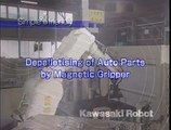 Material Handling Piston Rods w/ Magnetic Gripper - Kawasaki Robotics