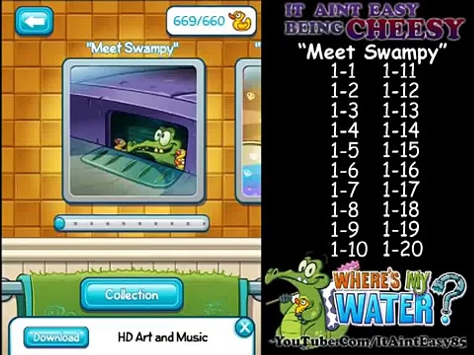 Wheres My Water - Level 1 - Meet Swampy Tri-Duck