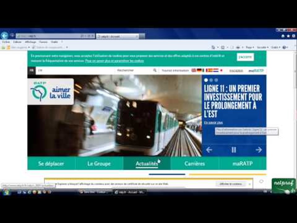14 - Memoriser vos sites favoris sur Internet Explorer