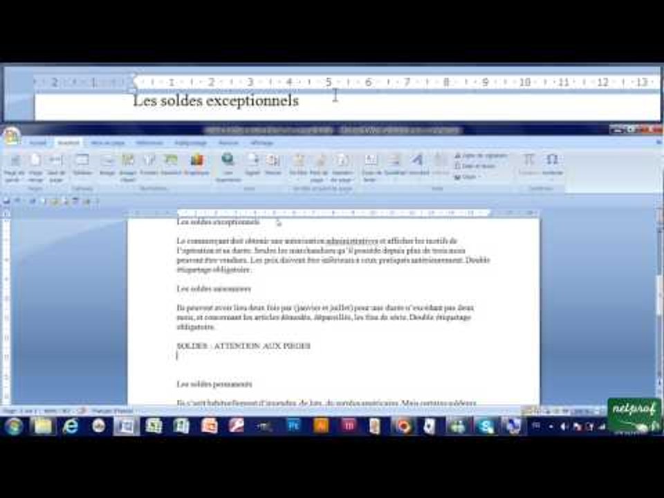 39 - Utiliser les insertions automatiques avec Word