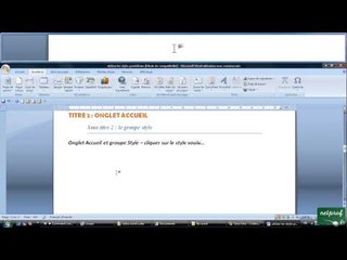 30 - Insérer une table des matières, la modifier, la mettre à jour.