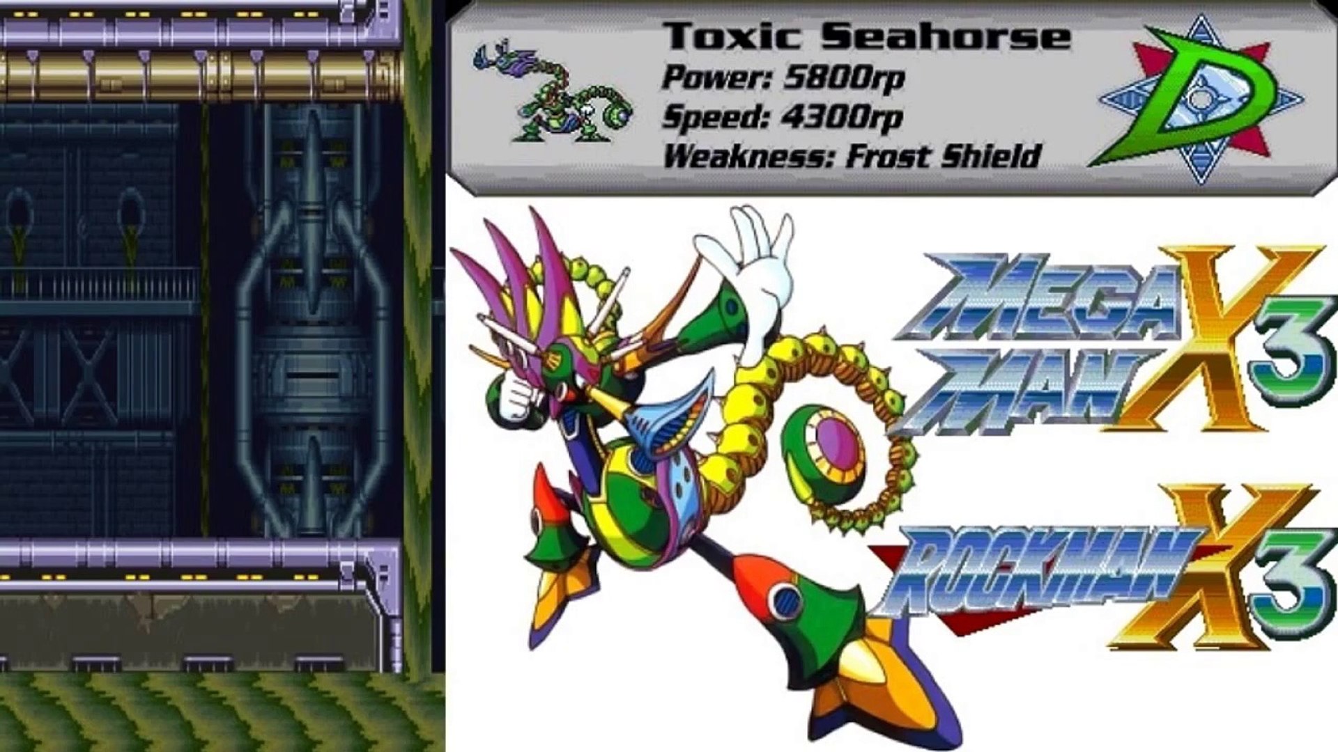 Let's Listen: Mega Man X3 (SNES) - Toxic Seahorse, Wastewater Dam (Extended)