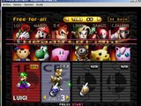 Como usar ( master hand,mario metal,entre otros...) en super smash bros loquendo