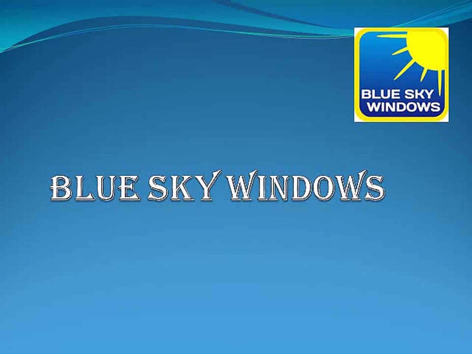 Blue sky windows