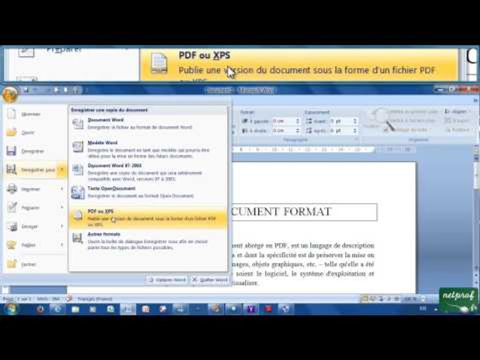 22 - Enregistrer un document en PDF