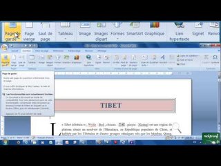 23 - Page de garde, signets renvoi, lien hypertexte