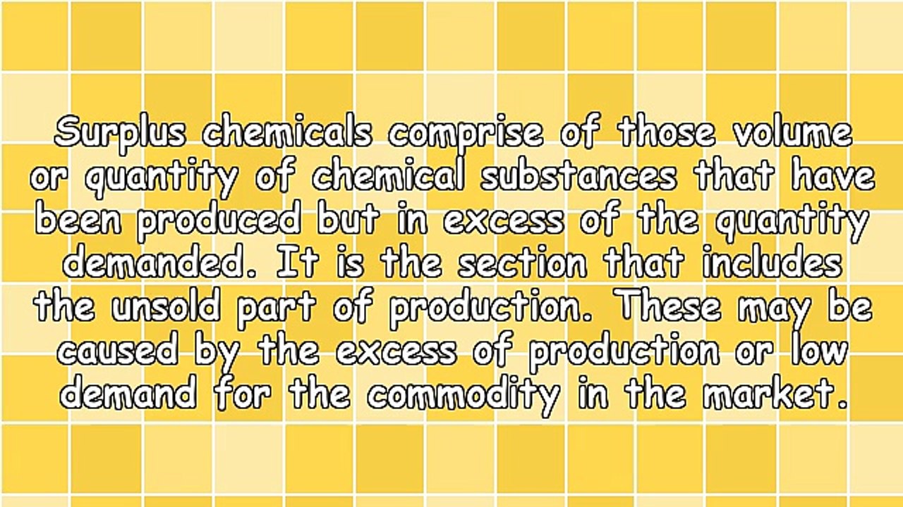 The Effects Of The Surplus Chemicals To The Environment