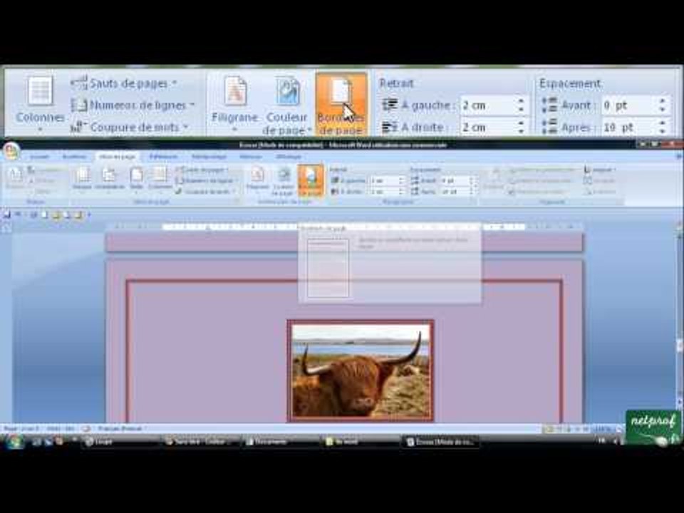 5 - Mise en page, espacements avant et après, arrière plan de page