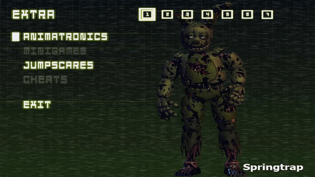 ALL FNAF 3 JUMPSCARES-PHANTOM CHICA, PHANTOM FREDDY, PHANTOM BB, PHANTOM FOXY, SPRINGTRAP
