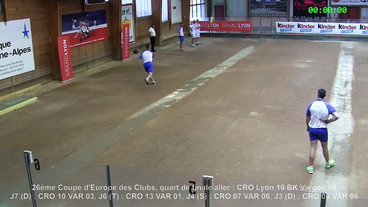 Mène 14 simple, CRO Lyon vs Vargon Rijeka, Sport Boules, Quarts de finale aller Coupe d'Europe des Clubs