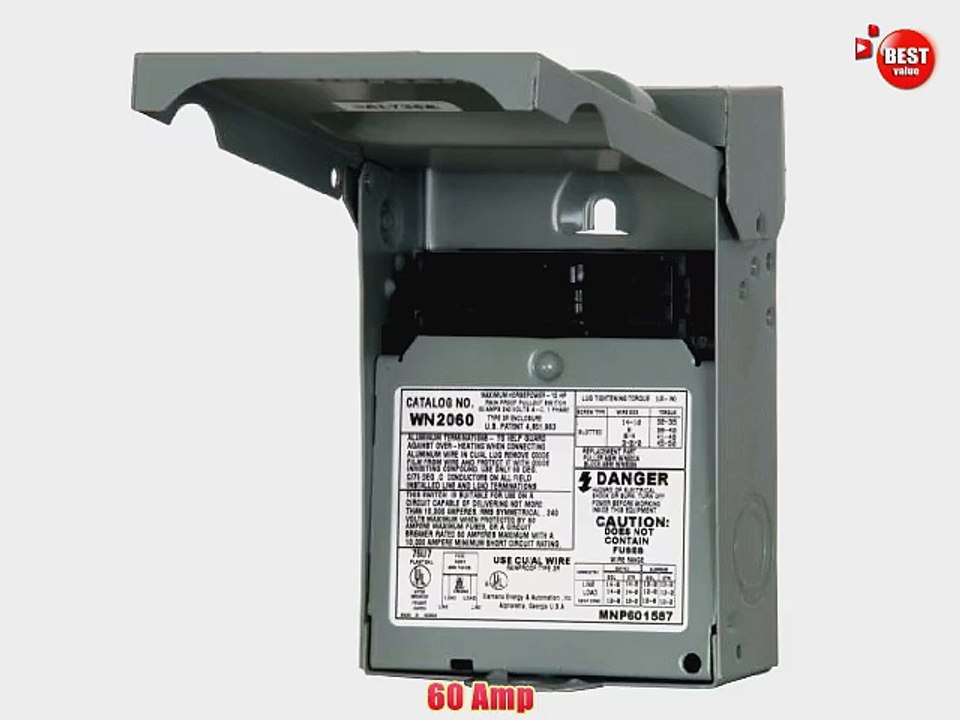 Siemens WN2060U Non-Fused AC Disconnect