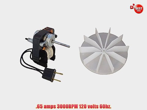 Universal Bathroom Fan Replacement Electric Motor Kit with Fan 115 volts C01575