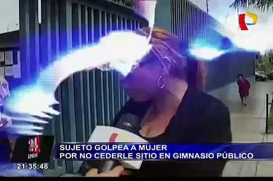 Sujeto agrede a mujer en gimnasio público de San Miguel