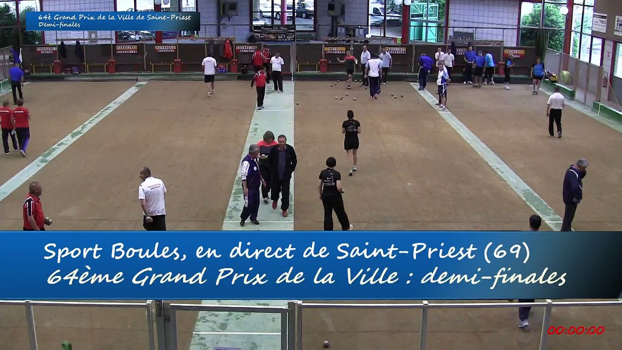 Demi-finales 1 sur 2, Grand Prix de la Ville, Sport Boules, Saint-Priest 2015
