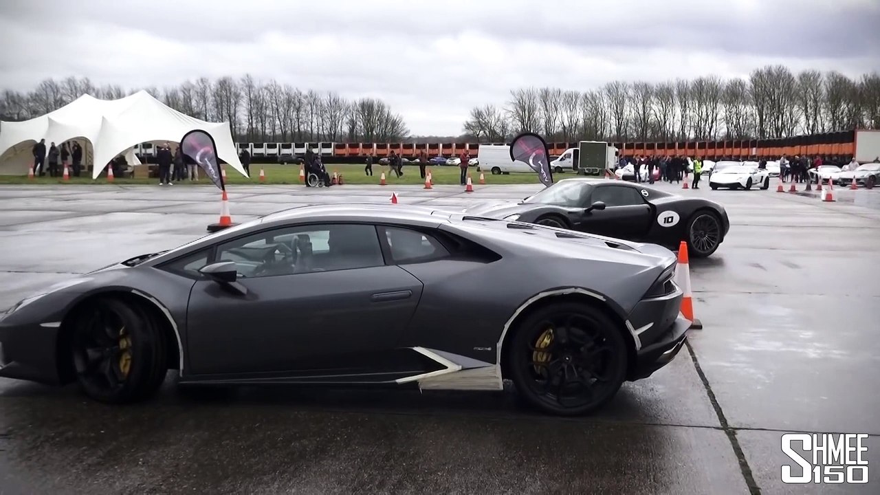 DRAG RACE_ Porsche 918 Spyder vs Lamborghini Huracan - Vmax Stealth