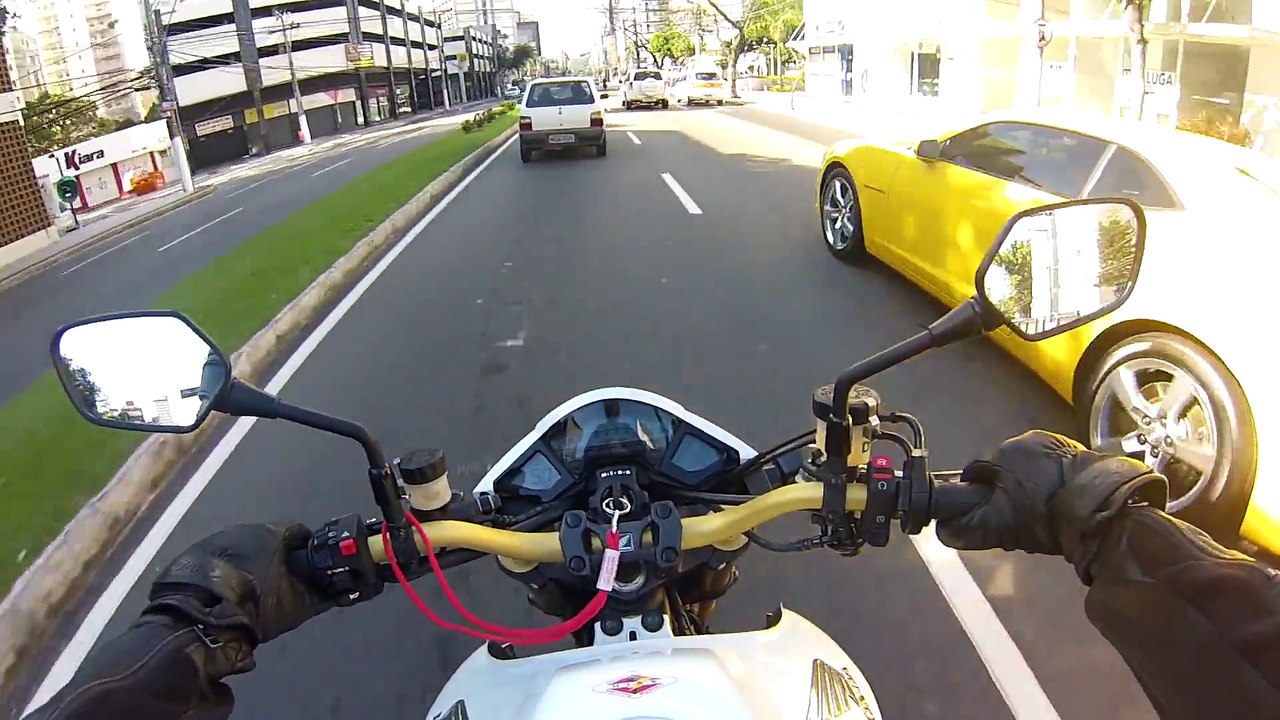 TROVÃO CB1000R - CAMARO SS x CB1000R - Puxada MONSTRA