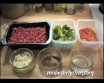 Burger Recipe - How to make fresh Hamburgers - American Style Hamburger recipe