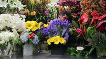 Flower Arrangements : Iris & Daisy Flower Arrangements