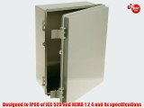 BUD Industries NBF-32026 Plastic ABS NEMA Economy Box with Solid Door 15-47/64 Length