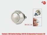 DC 36V 2A OFF-(ON) NO 12mm Metal Round Momentary Push Button Switch Non Lock