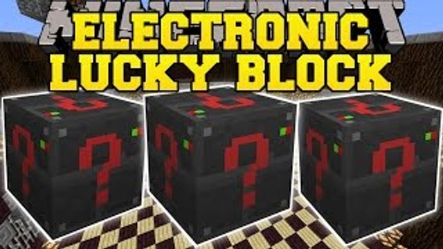 Minecraft- ELECTRONIC LUCKY BLOCK MOD (LUCKY DUNGEONS, LUCKY MACHINES, & MORE!) Mod Showcase