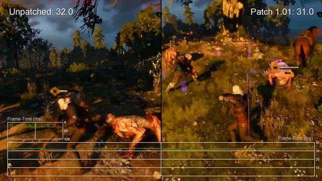Should You Install The Witcher 3 Day One Patch? Xbox One 1.00 vs 1.01 Patch Frame-Rate Test