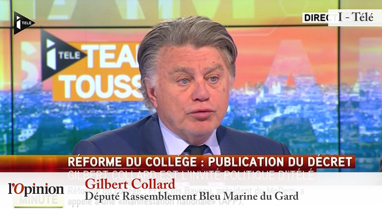 TextO’ : François Bayrou - Réforme du collège : "Il n'y a qu'un seul recours : une manifestation nationale"