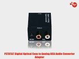PETDTAT Digital Optical Coax to Analog RCA Audio Converter Adapter