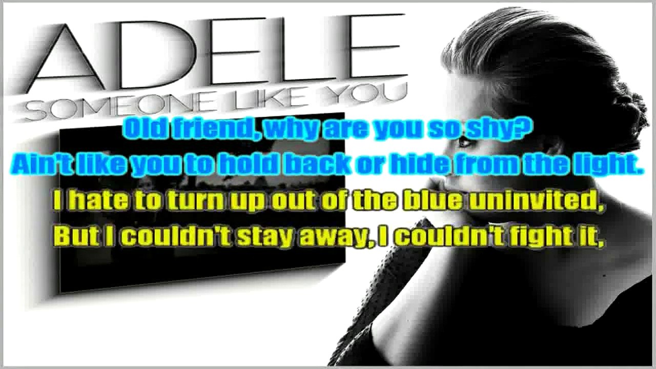 KARAOKE ADELE - Someone like you