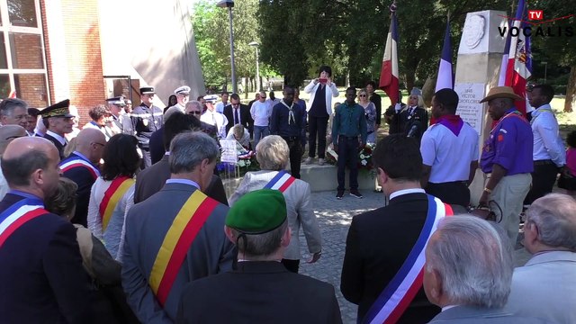 Dépot de gerbes, commémoration de l'abolition de l'esclavage