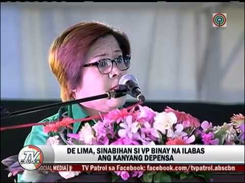 De Lima, may buwelta sa kampo ni VP Binay