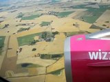 WIZZAIR Landing in Malmö from Warsaw (Airport Malmö-Sturup)
