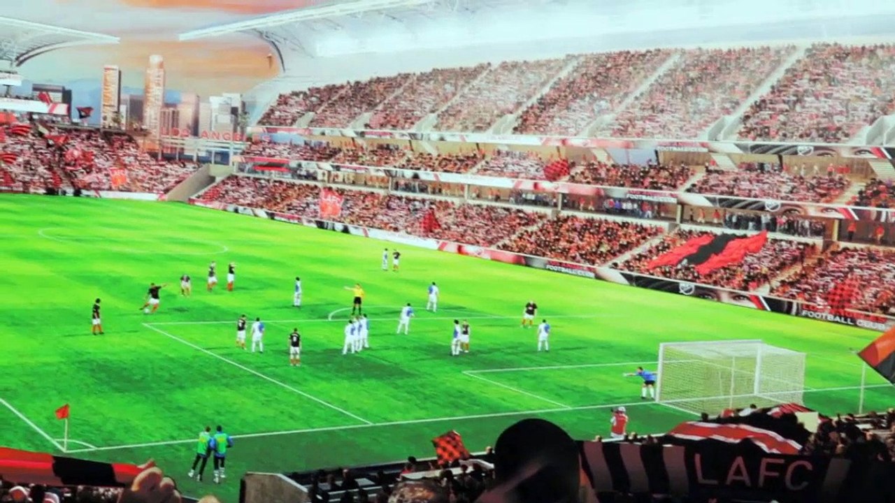Magic johnson stellt neues lafc-stadion vor
