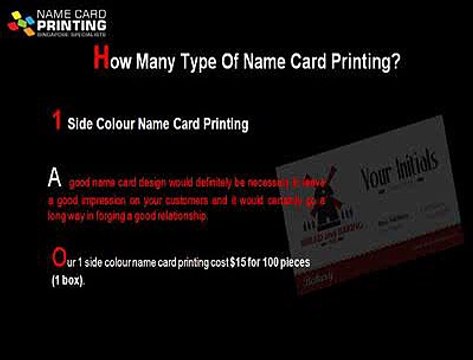 Professional Name Card Printing Services