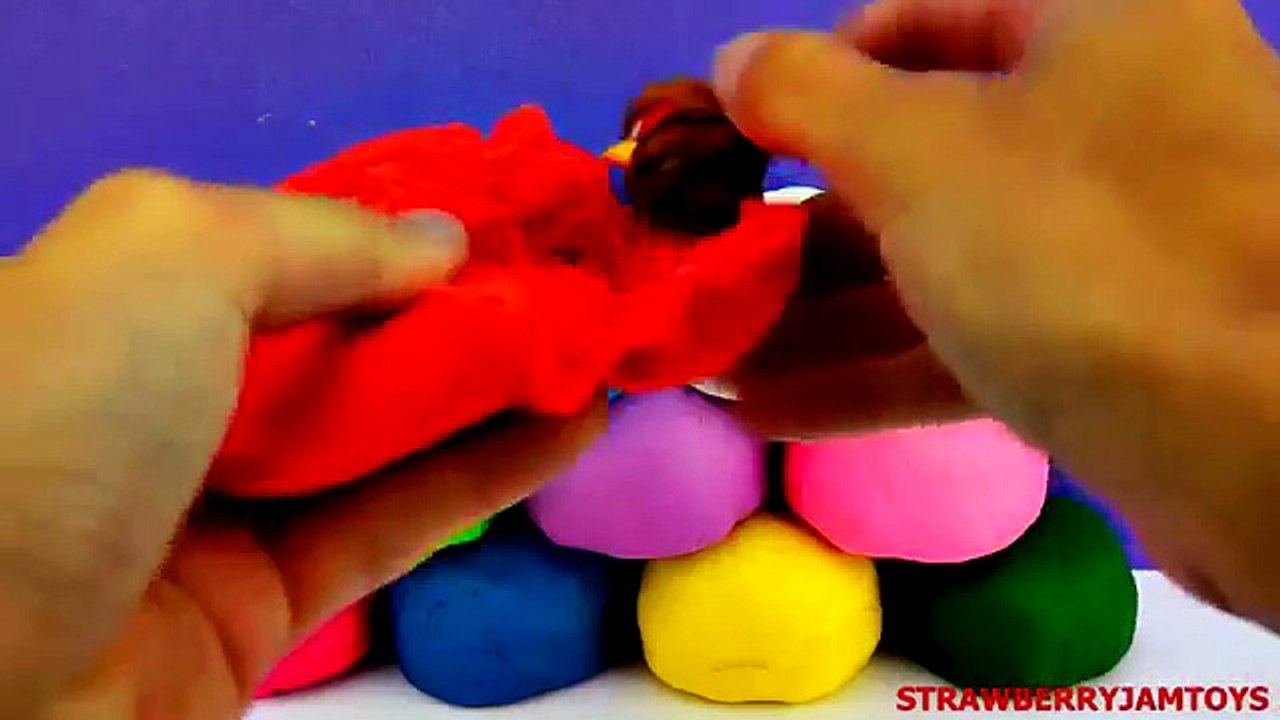 Cars 2 Play Doh Shopkins Plants Vs Zombies Spongebob Iron Man Surprise Eggs StrawberryJamToys