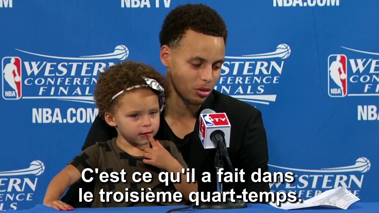 La petite fille de Stephen Curry se déchaîne en conférence de presse