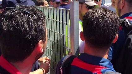 καραισκακης - Τρίκαλα, τραμπουκισμοί στην είσοδο της αποστολής των Τρικαλων