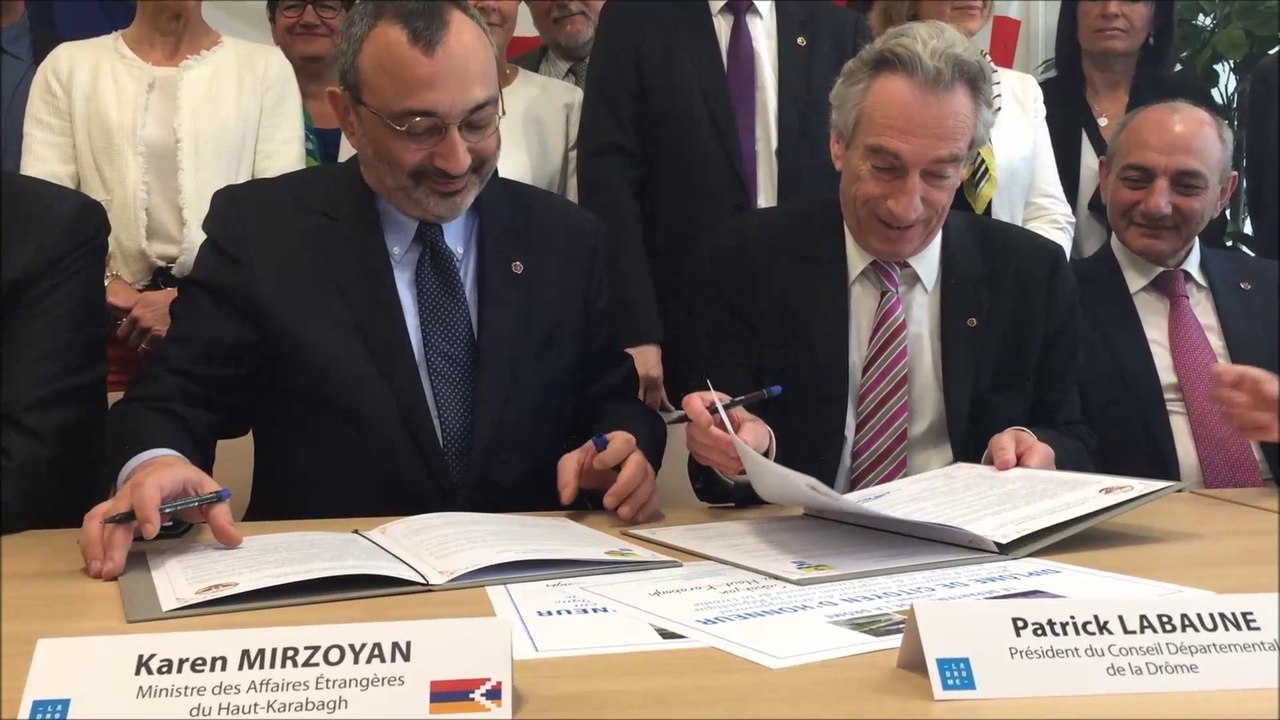 La Drôme se lie d'amitié avec le Haut-Karabagh (Valence, 18 mai 2015)