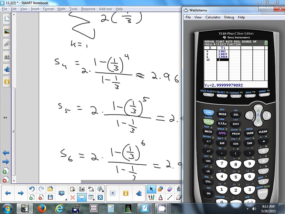 11.2(2) Finite & Infinite Series 5-20-15