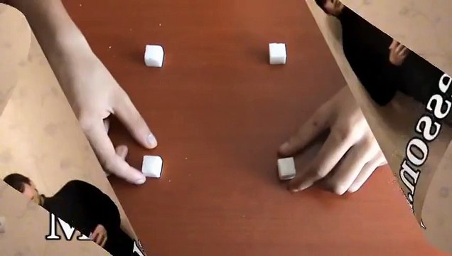 Секрет детского фокуса с кубиками