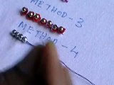 HAND EMBROIDERY-How to sew beads(outline stitch) method 4- perla bordado