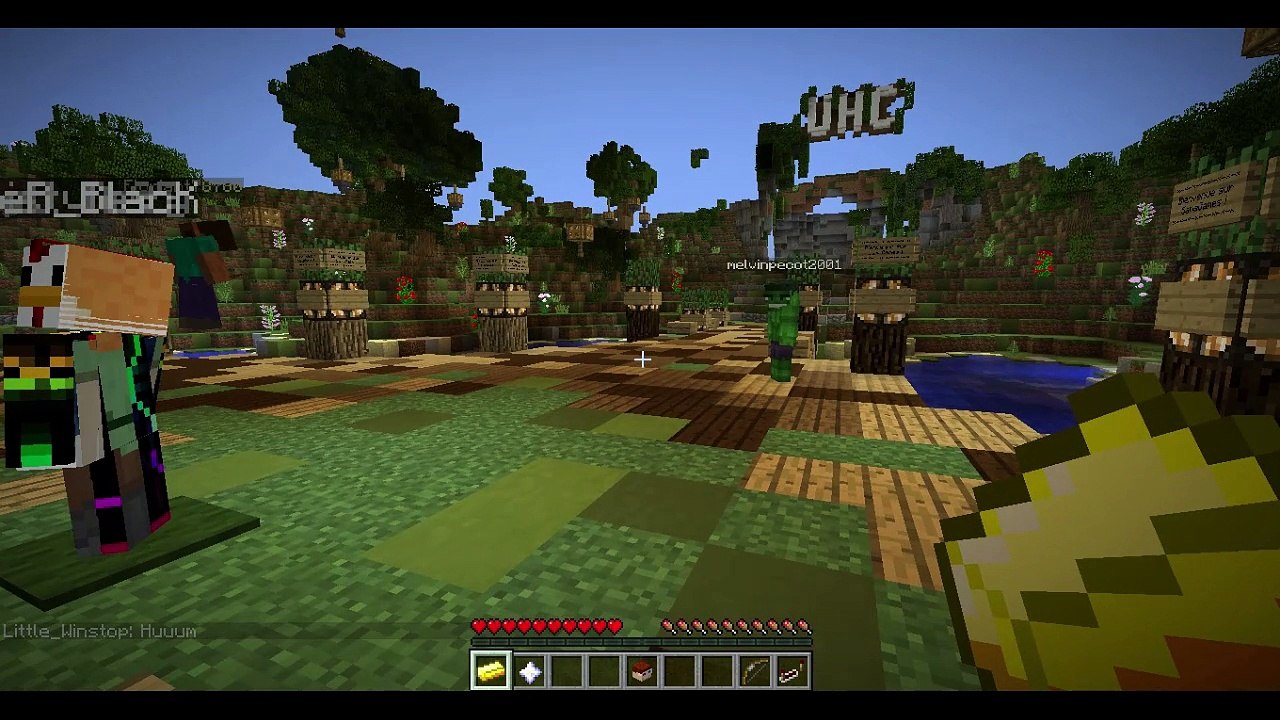 Pluie de dégâts ! | UHC RUN #2  - Minecraft (feat. Tada & TheRewinder)