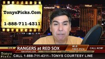 Boston Red Sox vs. Texas Rangers MLB Free Pick Odds Prediction Preview 5-20-2015
