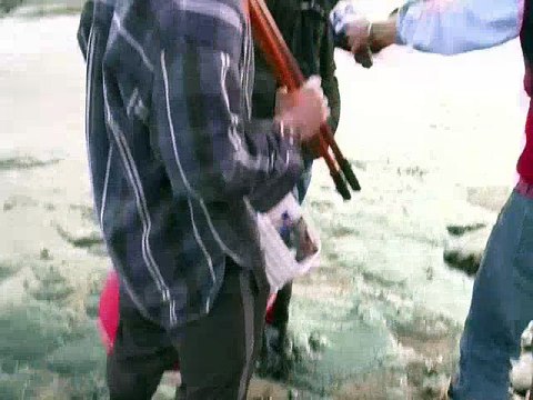 Marée noire sur une plage de Californie