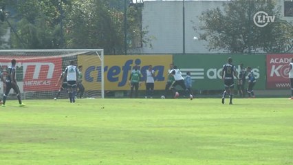 下载视频: Elenco do Verdão faz treino de triangulações em busca de entrosamento