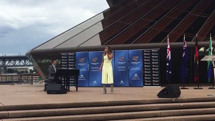 Jessica Mauboy-Ngarra Burra Ferra on the Sydney Opera House