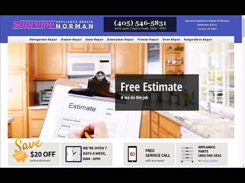 Supreme Appliance Repair of Norman, (405) 546-5831
